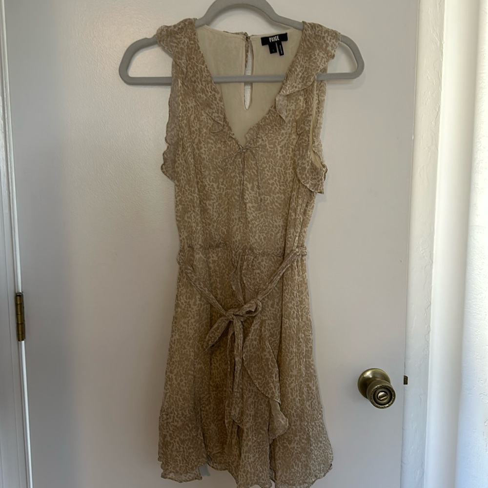 Paige Tia Silk Midi Dress
